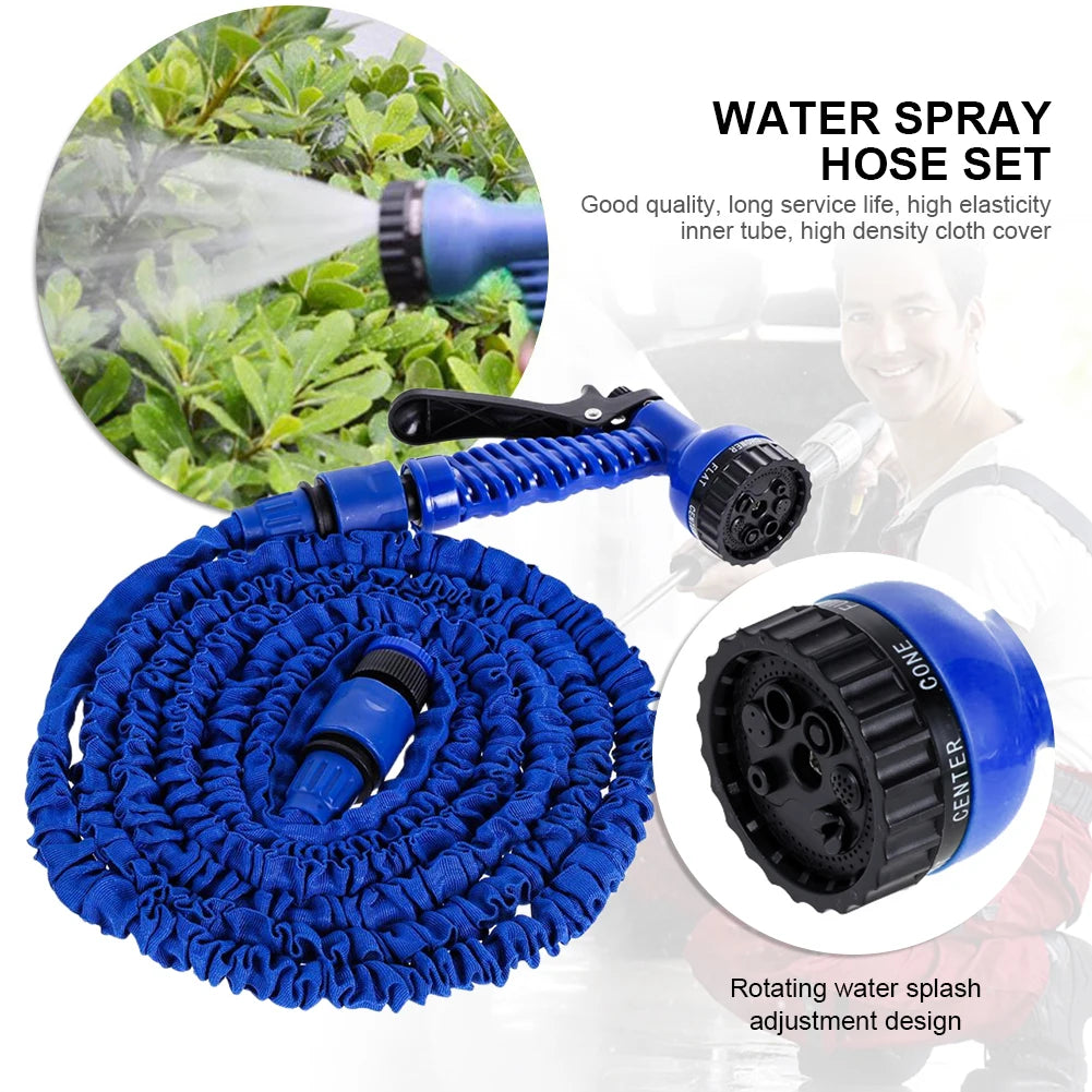 Premium 50ft Magic Hose Pipe for Home, Lawn & Car Washing