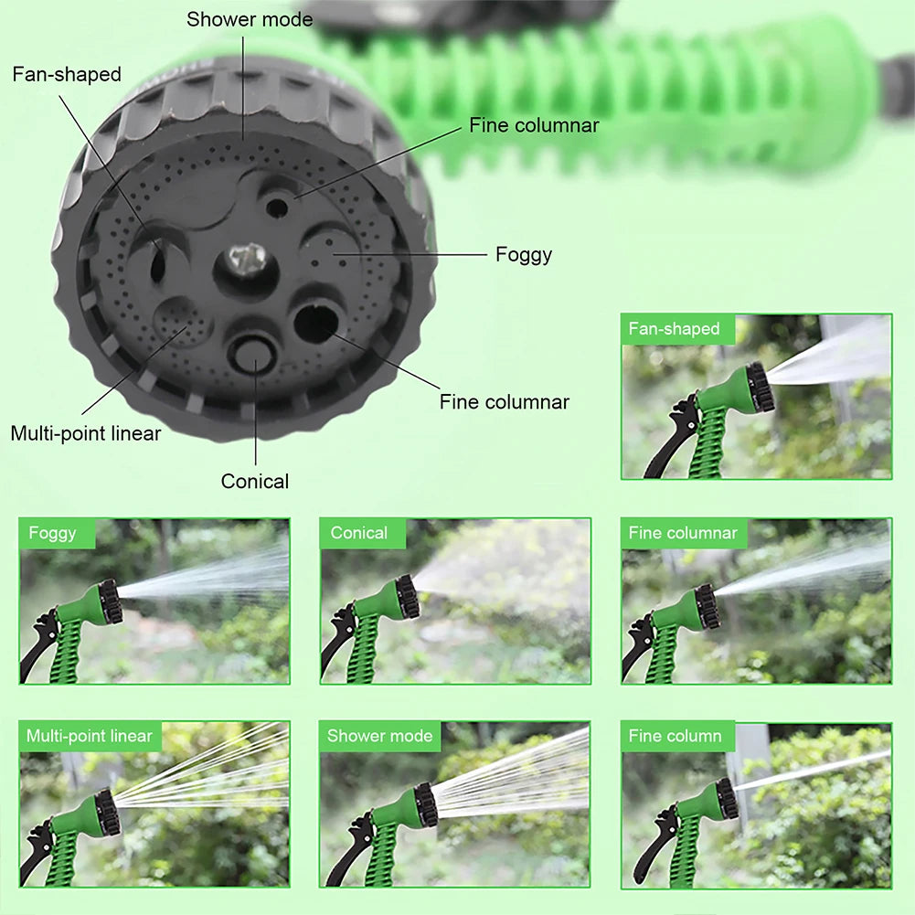 Premium 50ft Magic Hose Pipe for Home, Lawn & Car Washing